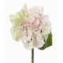 Konstgjord hortensia CHIDORI, krämfärgad-rosa-grön, 30cm, Ø13cm