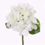 Konstgjord hortensia CHIDORI, vit-grön, 30cm, Ø13cm