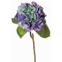 Konstgjord hortensia CHIDORI, lila-blå-grön, 60cm, Ø18cm
