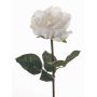 Textilblomma ros JESSY, krämfärgad, 35cm, Ø11cm