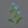 Konstgjord förgätmigej-gren ESTHER, blå, 35cm, Ø1,5cm