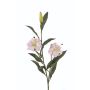 Konstgjord gren med turkisk lilja DANBI, vit-grön, 85cm, Ø9cm