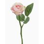 Konstgjord ros GABI, rosa-grön, 30cm, Ø6cm