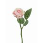 Konstgjord ros GABI, rosa-grön, 30cm, Ø6cm