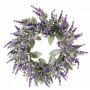 Konstgjord lavendelkrans LODOS, violett, Ø30cm