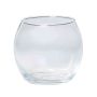 Rund te-ljushållare TOBI OCEAN i glas, transparen, 6,5cm, Ø8cm