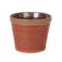 Blomkorg NERIONKO, terrakotta-beige, 16cm, Ø19cm