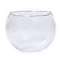 Ljusstake, sfärisk vas TOBI OCEAN i glas, klar, 10cm, Ø13cm