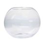 Ljusstake, rund vas TOBI OCEAN i glas, klar, 20cm, Ø25cm