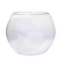 Ljusstake, rund vas TOBI OCEAN i glas, klar, 24cm, Ø26cm