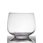 Ljusglas GRACIE med bubblor, på fot, klart, 18,5cm, Ø22cm