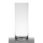 Glasvas, cylindrisk, SANYA EARTH, transparen, 40cm, Ø15cm