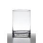 Ljusstake i glas, cylindrisk, SANYA EARTH, transparen, 15cm, Ø12cm