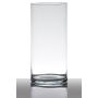 Glasvas, cylindrisk, SANYA EARTH, transparen, 30cm, Ø12cm