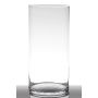Glasvas, cylindrisk, SANYA EARTH, transparen, 40cm, Ø19cm
