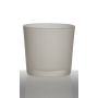 Glaskruka ALENA FROST, mat vit, 11cm, Ø11,5cm