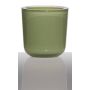 Tealichthållare NICK i glas, gräsgrön, 7,5cm, Ø7,5cm