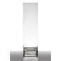 Cylindrisk glasvas SANYA EARTH, transparen, 30cm, Ø9cm