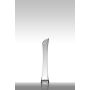 Smal glasvas PATTY EARTH, transparen, 35cm, Ø7cm