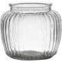 Votivglas NOLAN, längsgående ränder, transparent, 13cm, Ø15cm
