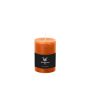 Blockljus för ljuslykta AURORA, orange, 10cm, Ø6,8cm, 42 timmar - Tillverkat i Tyskland