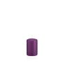 Stumpvaxljus MAEVA, violett, 8cm, Ø5cm, 18 timmar - Tillverkad i Tyskland