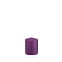 Stumpvaxljus MAEVA, violett, 8cm, Ø6cm, 29h - Tillverkat i Tyskland