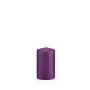 Stumpvaxljus MAEVA, violett, 10cm, Ø6cm, 33h - Tillverkad i Tyskland