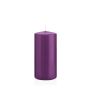 Stumpvaxljus MAEVA, violett, 15cm, Ø7cm, 63 timmar - Tillverkad i Tyskland