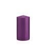 Stumpvaxljus MAEVA, violett, 15cm, Ø8cm, 69 timmar - Tillverkad i Tyskland