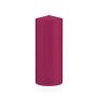 Stumpvaxljus MAEVA, magenta, 20cm, Ø8cm, 119h - Tillverkad i Tyskland
