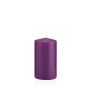 Stumpvaxljus MAEVA, violett, 13cm, Ø7cm, 52 timmar - Tillverkat i Tyskland