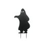 Halloween-dekoration, silhuett av spöke, SPOOKY GHOST, metall, svart, 75cm