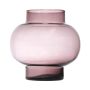 Rund glasvas RAINIERO, återvunnen, violett-klar, 19cm, Ø19cm