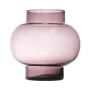 Rund glasvas RAINIERO, återvunnen, violett-klar, 26cm, Ø26cm