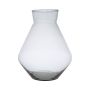 Blomvas RAMUNDA i glas, återvunnet, klart, 25cm, Ø19cm