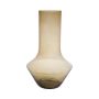 Blomvas ENEDINA av glas, återvunnet, orange-brunt-klart, 30cm, Ø19cm