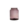 Vase MARTITA av glas, återvunnet, violett-klar, 25cm, Ø19cm