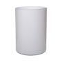 Glasvas, cylindrisk, SANYA EARTH, vit, 25cm, Ø18cm