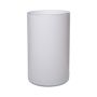 Glasvas, cylindrisk, SANYA EARTH, vit, 30cm, Ø16cm