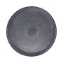 Rund metalltallrik SOLANYI, mönstrad, svart, Ø63,5cm