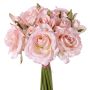 Konstgjord rosbukett ROSILA, rosa, 25cm, Ø20cm