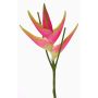 Konstgjord helikoni-blomma TOMKE, cerise-grön, 80cm, Ø18cm