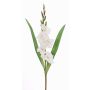 Konstgjord gladiolus ELEA, vit, 80cm, Ø7-9cm