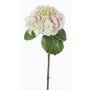 Konstgjord hortensia CHIDORI, krämfärgad-rosa-grön, 60cm, Ø18cm