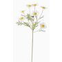 Konstgjord blomkvist Margerite LEONIA, vit, 60cm, Ø6cm