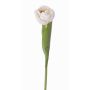 Konstgjord tulpan ROMANA, vit, 45cm, Ø6cm