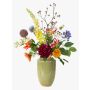 Konstgjord blomsterbukett FEME, orange-violett, 105cm, Ø40cm