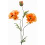 Konstgjord vallmo LOPEZ, orange, 90cm, Ø10-15cm