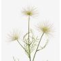 Konstgjord krysantemum HARARE, krämfärgad, 65cm, Ø9-12cm